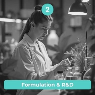 second step formulation and R&D