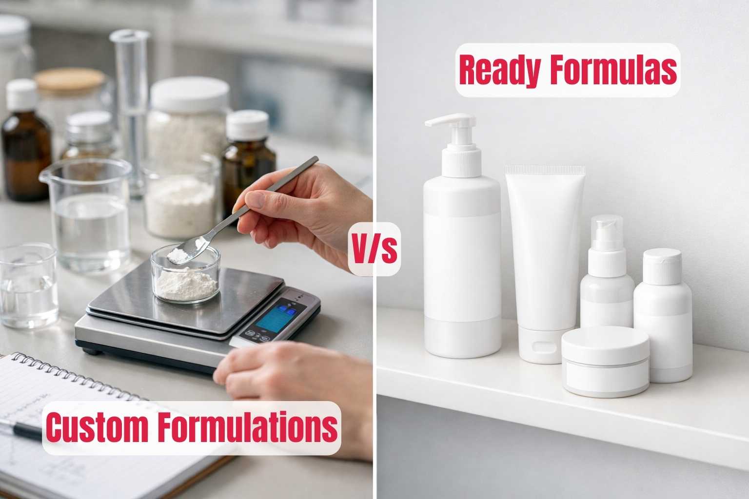 custom formulation vs ready formulations