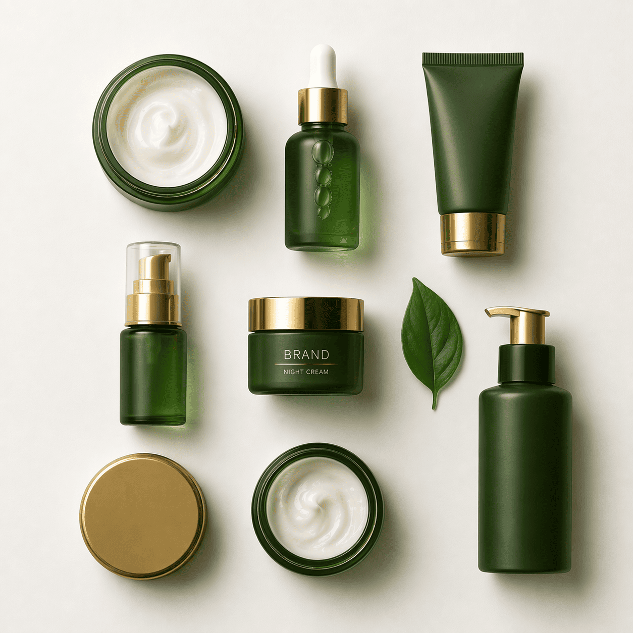 skincare products on table